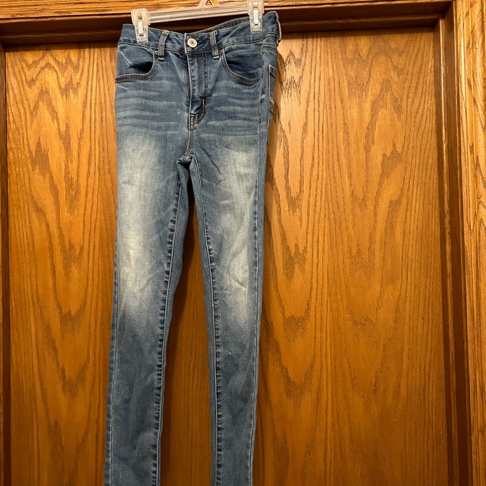 American Eagle Outfitters Blue Skinny Jeans Versatile Style